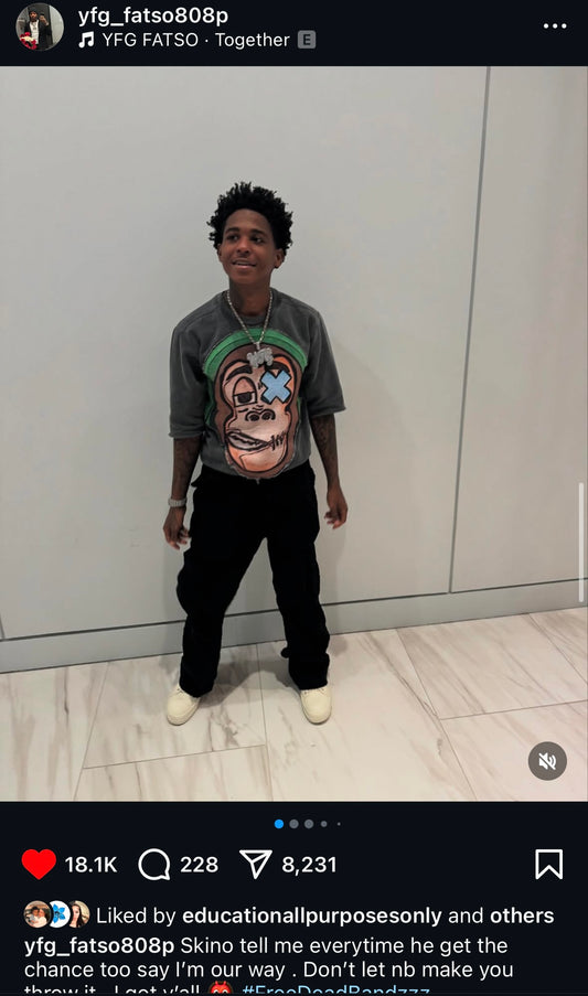 "YFG" Wise Men Patch Oversized Tee